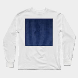 Blue corduroy Long Sleeve T-Shirt